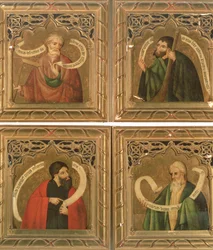 Saints Thomas, James the Less, Judas Maccabeus, and Matthias
